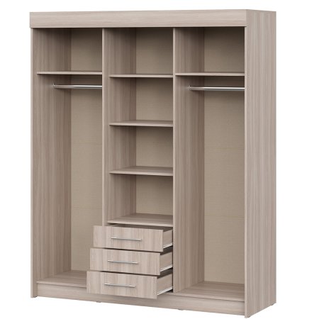 Шкаф-купе Фортуна (Шимо светлый)