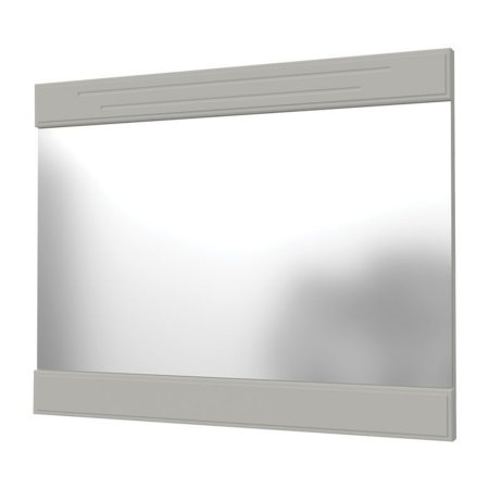 Олимп (ЛАК) спальный гарнитур зеркало навесное с декоративными планками (Холодный серый/Фисташковый)