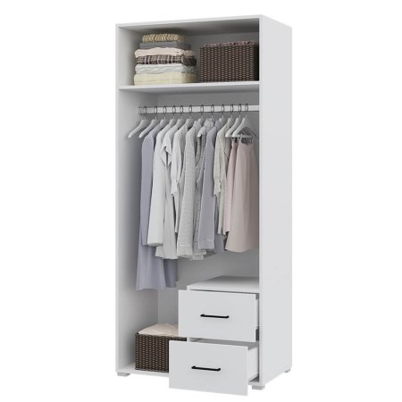 VICTOR шкаф 2 ств с ящиками (Белый)