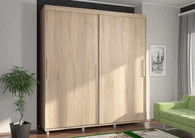 Комфорт-12 шкаф-купе Прайм Без зеркал (Дуб сонома, 200)