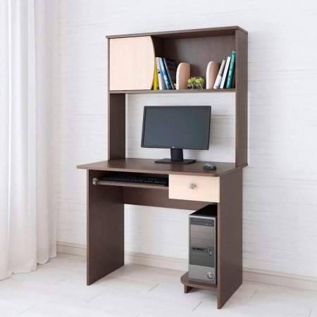 Компьютерный стол Грета 4 (Венге/Дуб молочный)