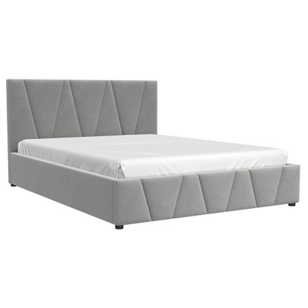 Вендетта кровать 160х200 + металлокаркас (Светло-серый)