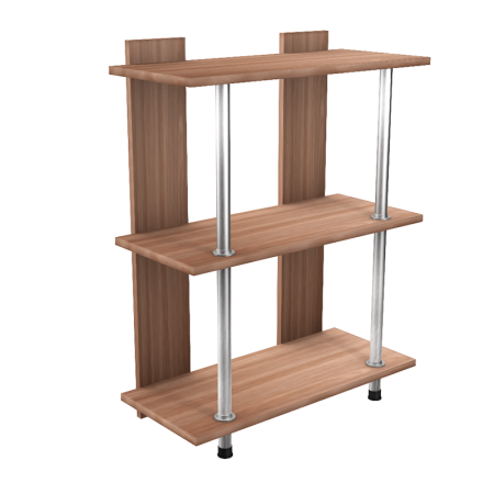 Стеллаж Лиана-2 прямая маленькая (Шимо темный)