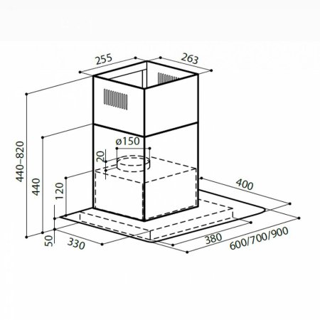 LEX APOLLO N 600 INOX вытяжка