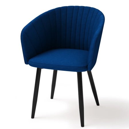 Стул Бренди (конус 32 черный матовый) (Велюр В-36)