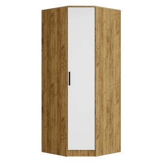 Евро шкаф угловой ШКУ-01 (крафт/белый)