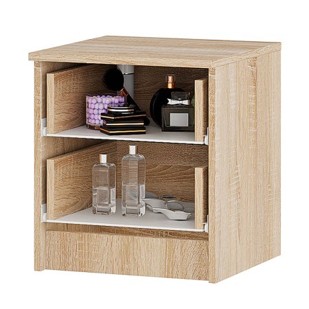 Сакура тумбы 2 шт. (Сонома/Белый)