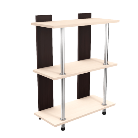 Стеллаж Лиана-2 прямая маленькая (Венге/Белфорд)