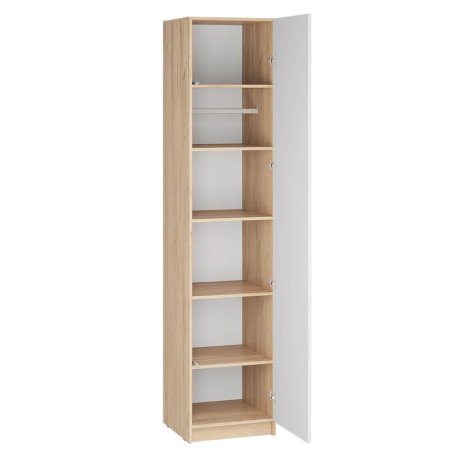 Стоуби шкаф ШК-501 (Дуб Крафт Золотой/Белый Глянец)