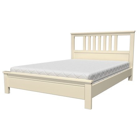 Лаура кровать 160х200 + металлокаркас + ножки (Слоновая кость)