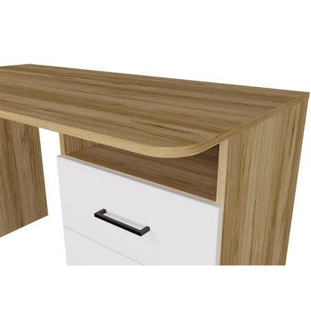 Лайт стол 1200/3 ящика  (Дуб золотой/Белый)