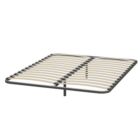 Альмерия кровать КР-160 + ортопедическое основание (серый графит/бархат серый)