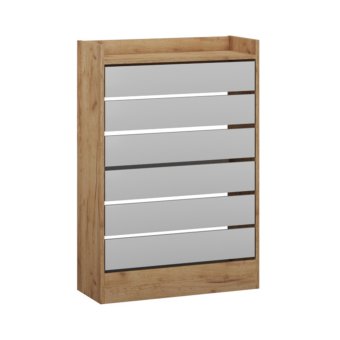 Ямайка обувница ЯПТ-2 для прихожей (Крафт золотой/Белый)