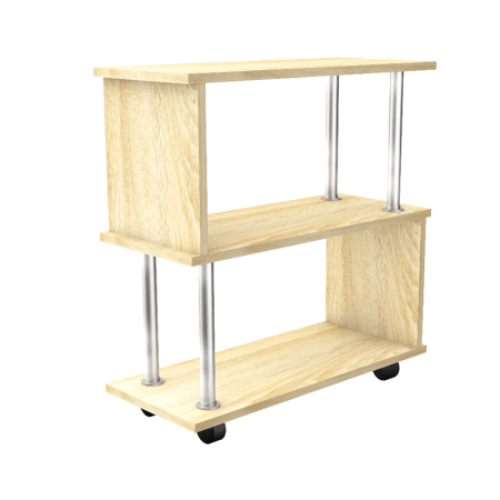 Стол журнальный Волна - Доллар (Дуб сонома)