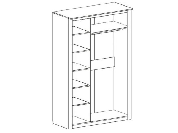 Элана спальня Шкаф 3-дверный (Бодега белая)