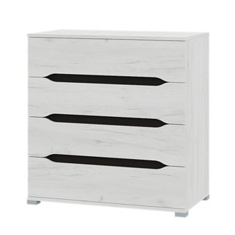 Вега комод 800 (Дуб крафт белый)