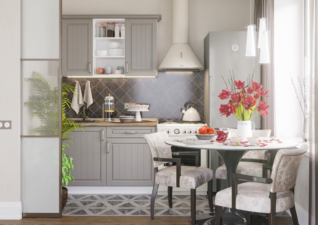 Модульная кухня Лондон (Дуб графит)