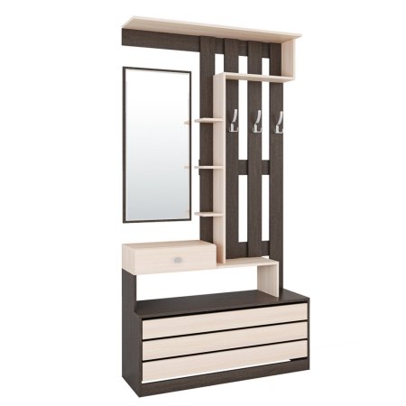 Ямайка прихожая центральная секция ЯПЦС-1 (Венге/Дуб молочный)