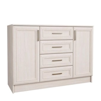Принцесса комод комбинированный детский (Анкор белый) ЦРК.ПРН.18