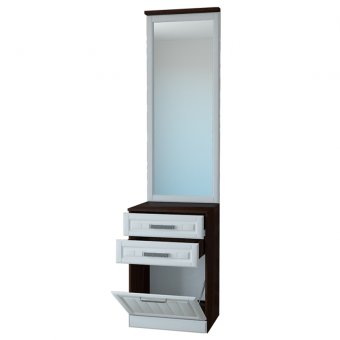 Венеция-1 Секция-1 Зеркало (Венге/Белый)