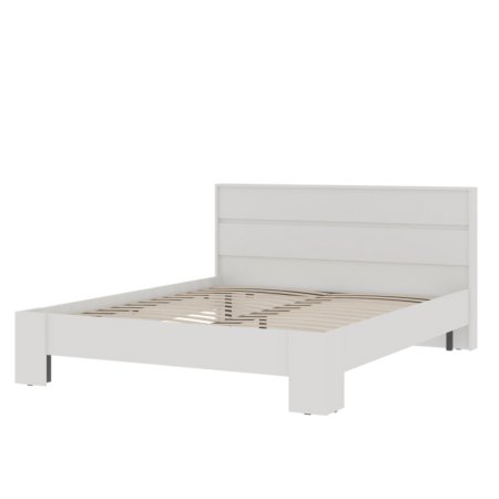 Хелен кровать КР 03 160х200 с ламелями (Белый)