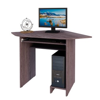 Компьютерный стол №15 (Анкор темный) - ЦРК.КСТ.15