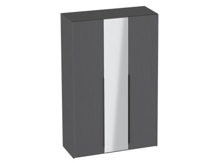 Нора спальня Шкаф 3 двери (Металл Бруклин / Графит)