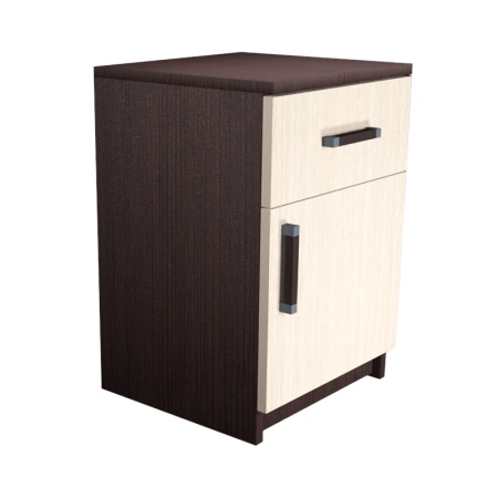 Тумба прикроватная №4 (ящик + дверь) (новые нап) (Венге/Белфорд)