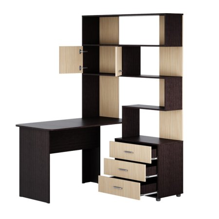 Уголок школьника Паскаль СТ 103 (Корпус венге/фасад дуб молочный)