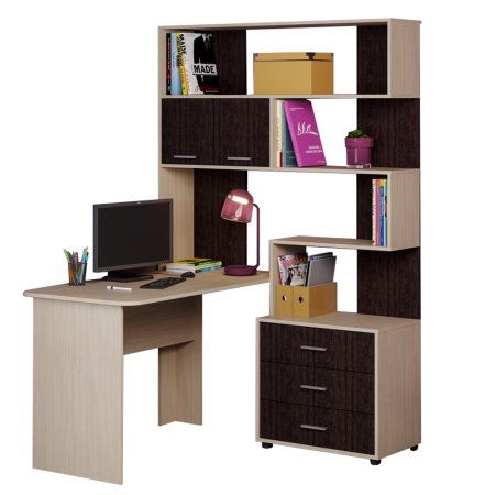 Уголок школьника Паскаль СТ 103 (Корпус дуб молочный/корпус венге)