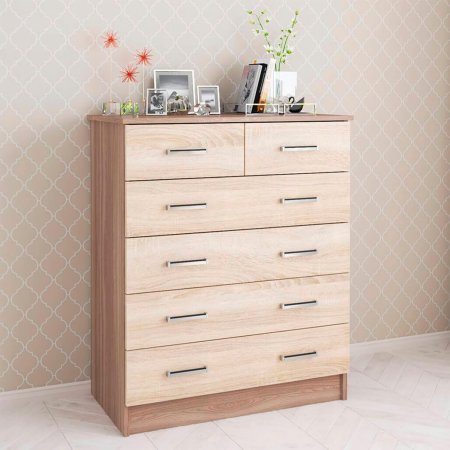 Комод Катрин 5 (Шимо темный/Сонома)