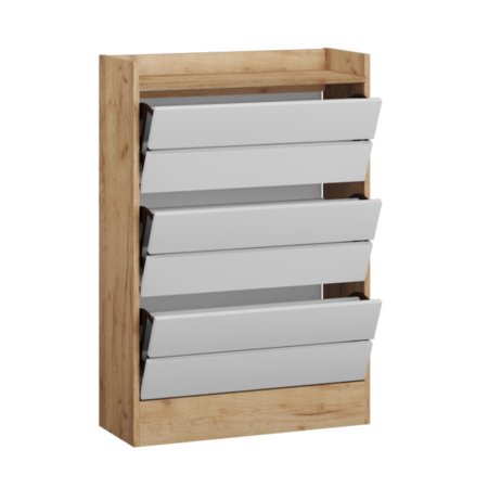 Ямайка обувница ЯПТ-2 для прихожей (Крафт золотой/Белый)