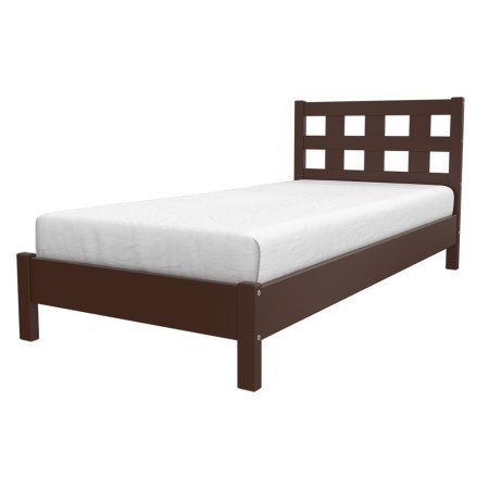 Вероника-4 кровать 90х200 + металлокаркас + комплект ножек (Орех)