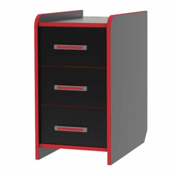 Тумба КЛ 9.3 (черный/красный)