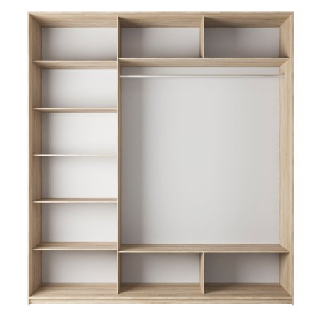 Шкаф-купе Стоун декор 3 дверный (Анкор светлый, 180)