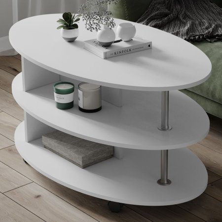 Стол журнальный Консул 4 в гостиную (Белый)