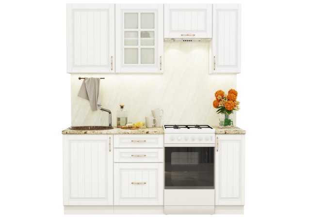 Модульная кухня Лондон (Дуб белый)