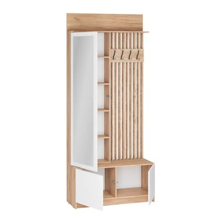 Стоуби прихожая ВШ-1000 (Дуб Крафт Золотой/Белый Глянец)