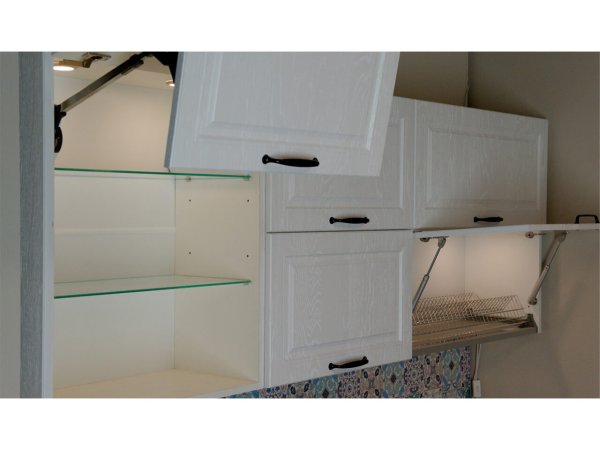 Кухня Равенна Роял угловая 1,65х1,45м (Вайт)