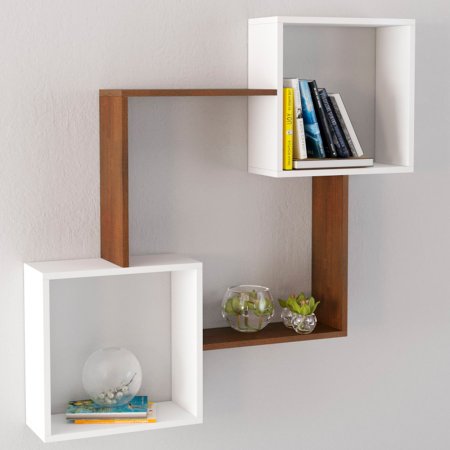 Полка навесная ПН-2 (Орех донской/белый)