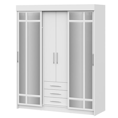 Шкаф-купе Фортуна (Белый)