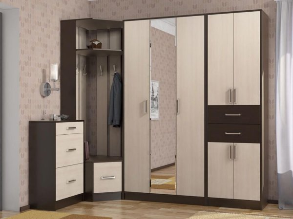 Диана-4 секция №10 шкаф (Венге/Дуб молочный)