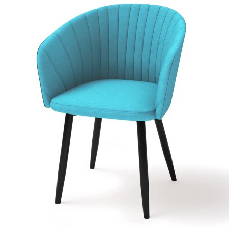 Стул Бренди (конус 32 черный матовый) (Велюр В-26)