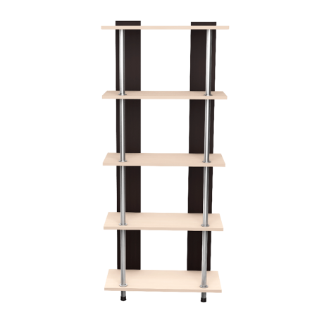 Стеллаж Лиана-4 прямая большая (Венге/Белфорд)