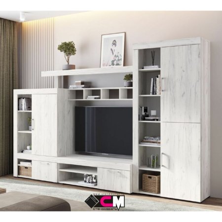 Гранд шкаф ШК 3 (дуб крафт белый)