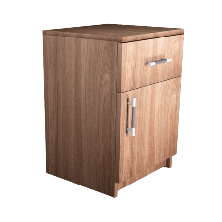 Тумба прикроватная №4 (ящик + дверь) (новые нап) (Шимо темный)