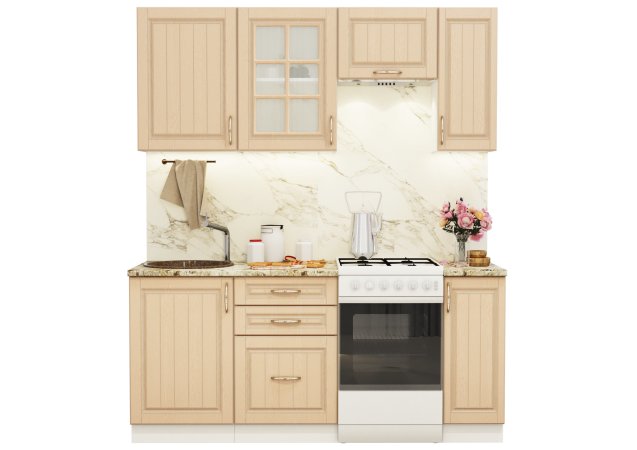 Модульная кухня Лондон (Дуб капучино)