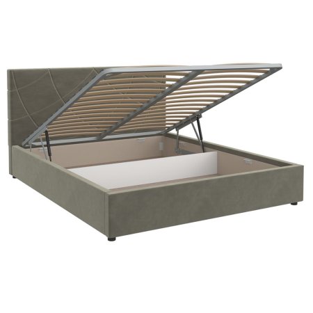 Версаль кровать 160х200 + металлокаркас + подъемный механизм (Серый)