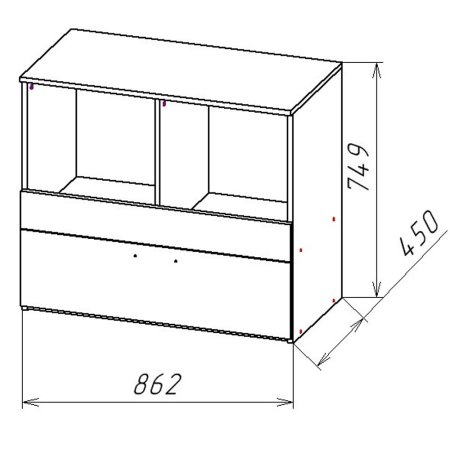 Геометрия детская комплект 1 (Делано светлый/белый)