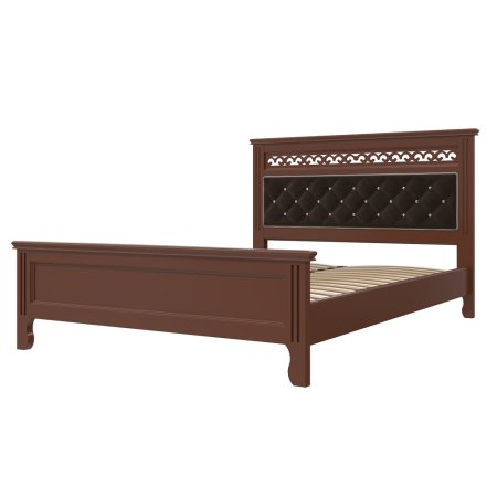 Грация кровать 160х200 + металлокаркас + ножки (Орех)